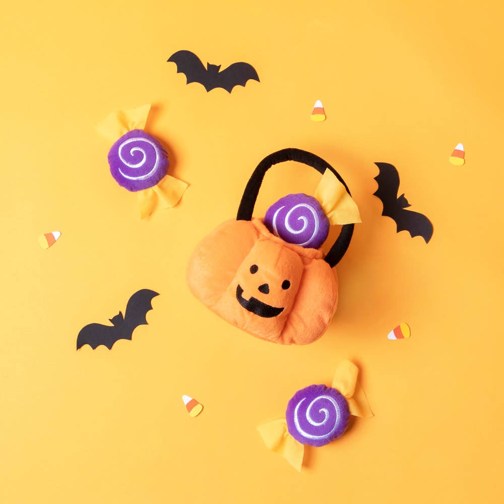 Zippy Burrow - Trick-or-Treat Basket - Dog Toy