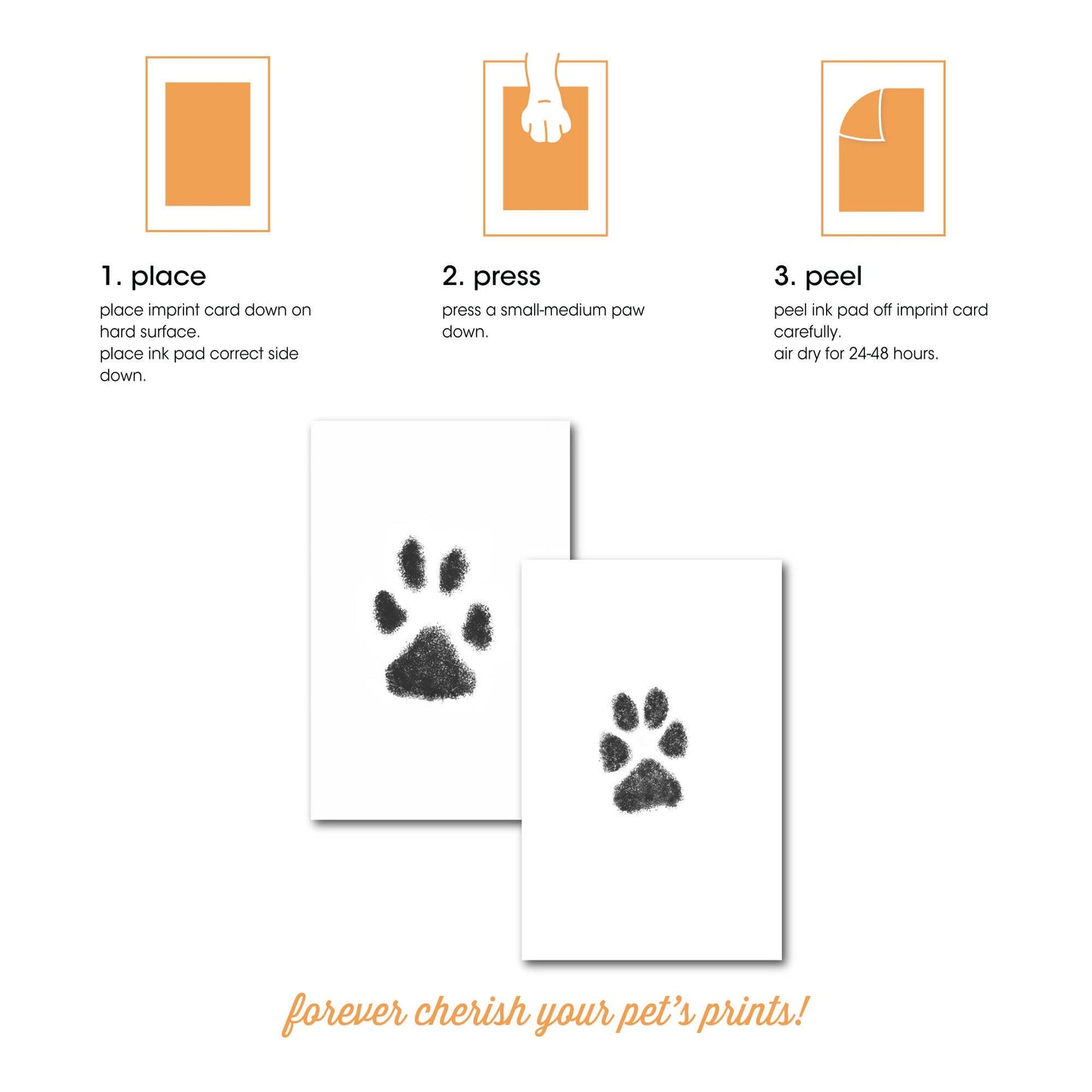 Pet Pawprint Clean-Touch Ink Pad, Black: One Pack
