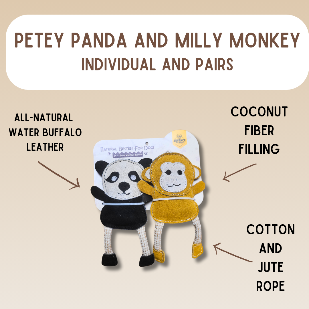 All-Natural Besties for Dogs. Six animal options!: Milly Monkey