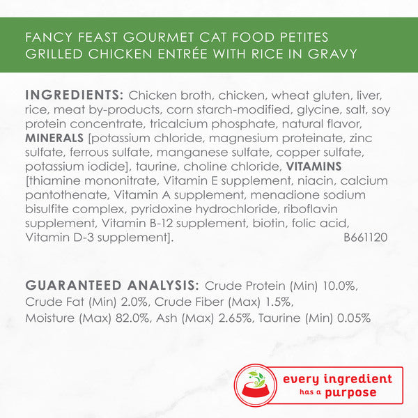 Fancy Feast Petites Grilled Chicken in Gravy