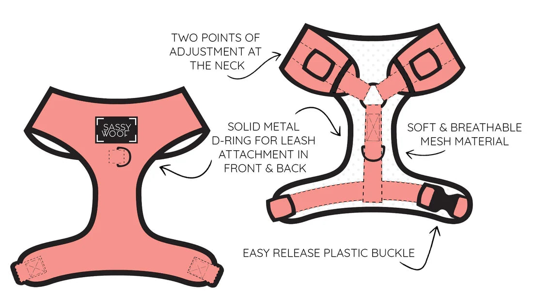 SASSY WOOF - COWPRINT HARNESS
