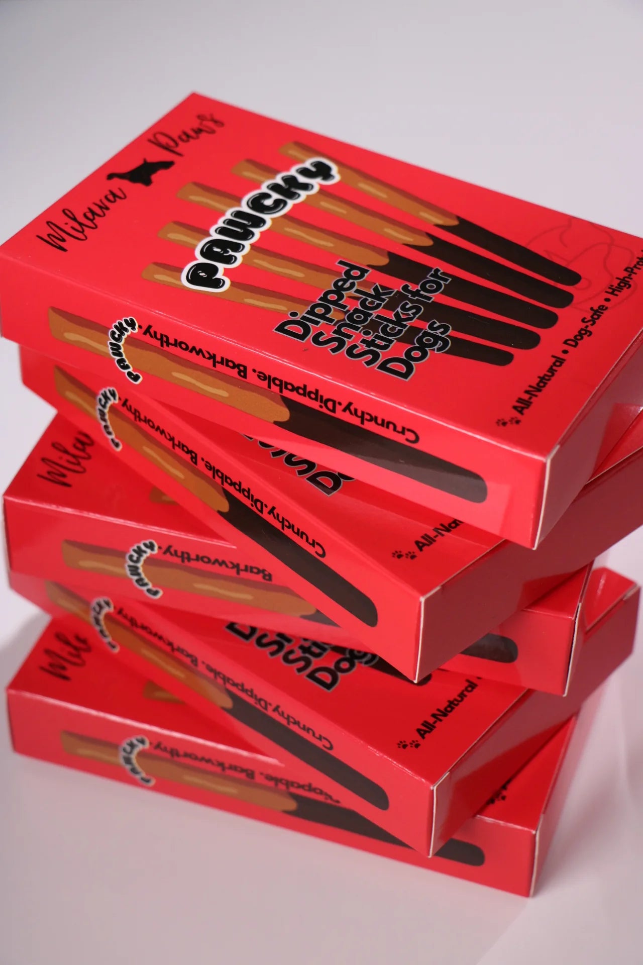 Pawcky® Gourmet Dog Treat Sticks (Beef or Chicken with Carob & Goat Milk) by Milara Paws