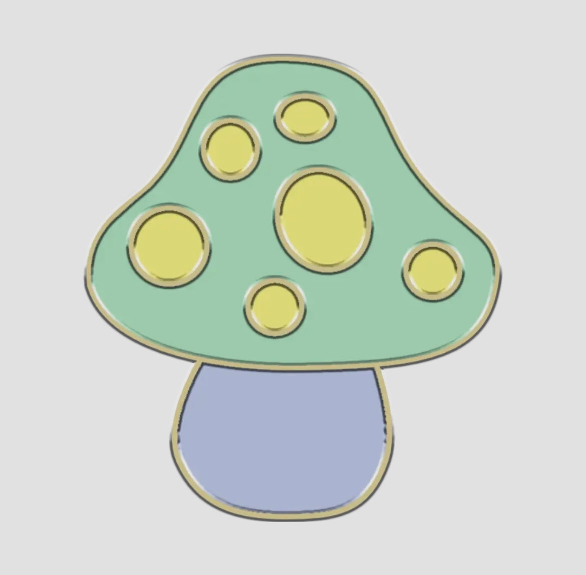 Moody Charm- Mushroom