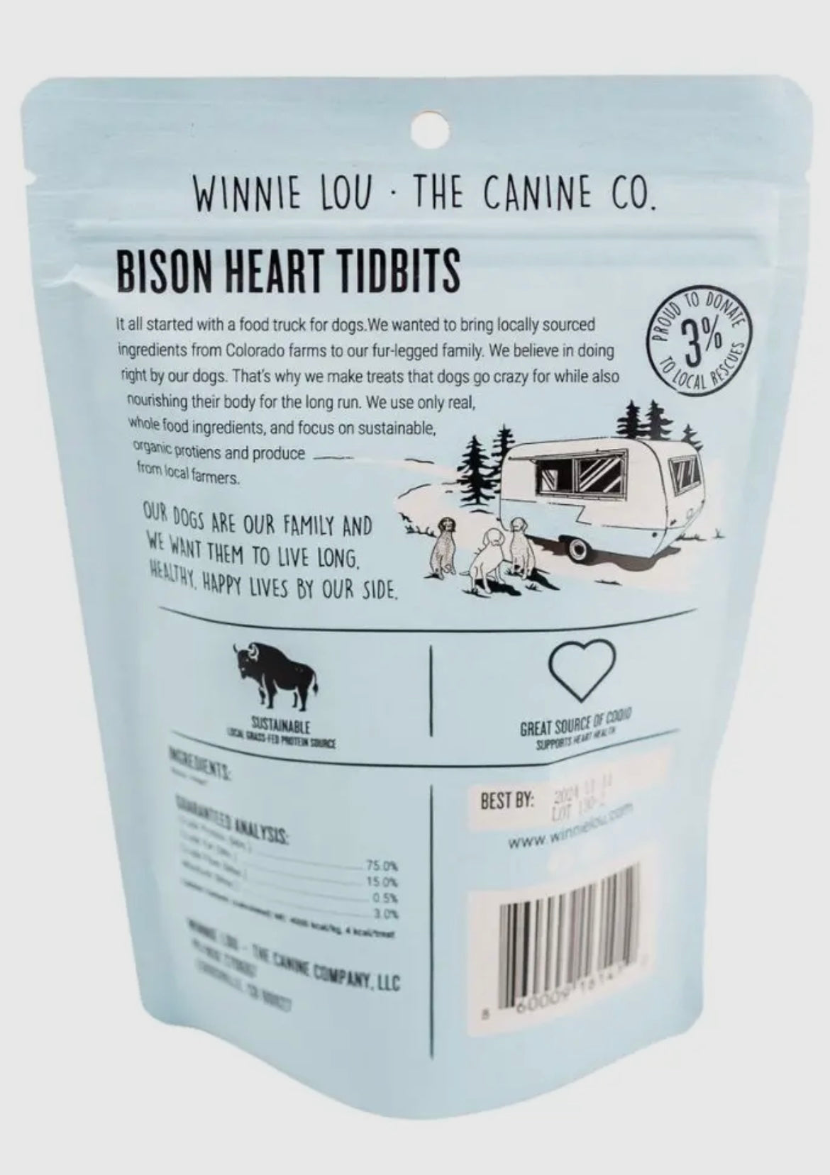Weenie Lou-Bison Heart Tidbits