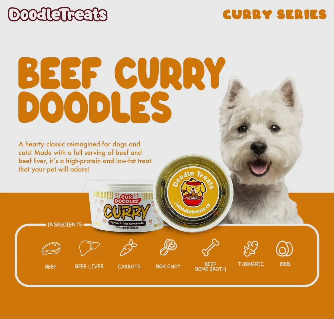 Doodle Treats- Cup Doodles- Curry