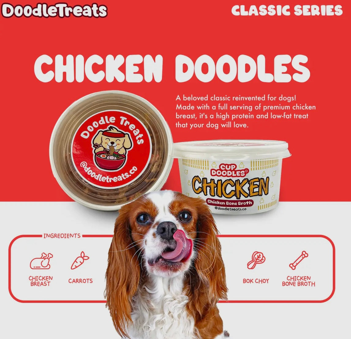 Doodle Treats - Chicken Cup Noodles For Dogs and Cats