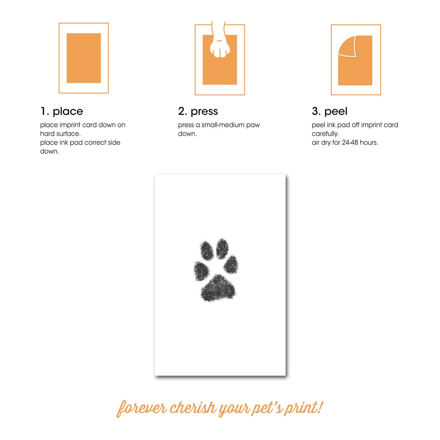 Pet Pawprint Clean-Touch Ink Pad, Black: One Pack