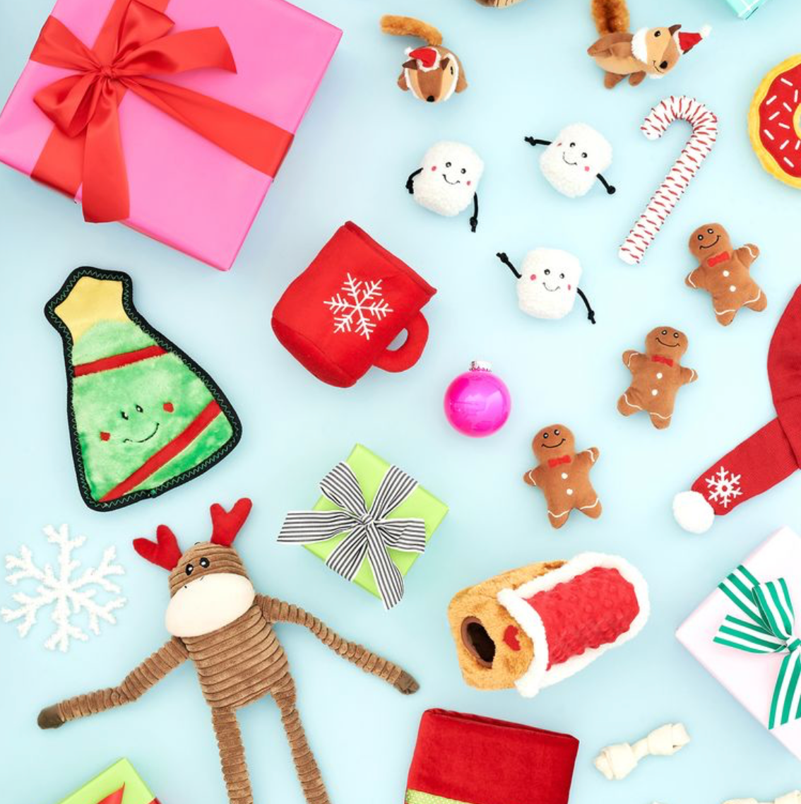 Christmas - Gingerbread Men (3-pack) - Holiday Dog Toy