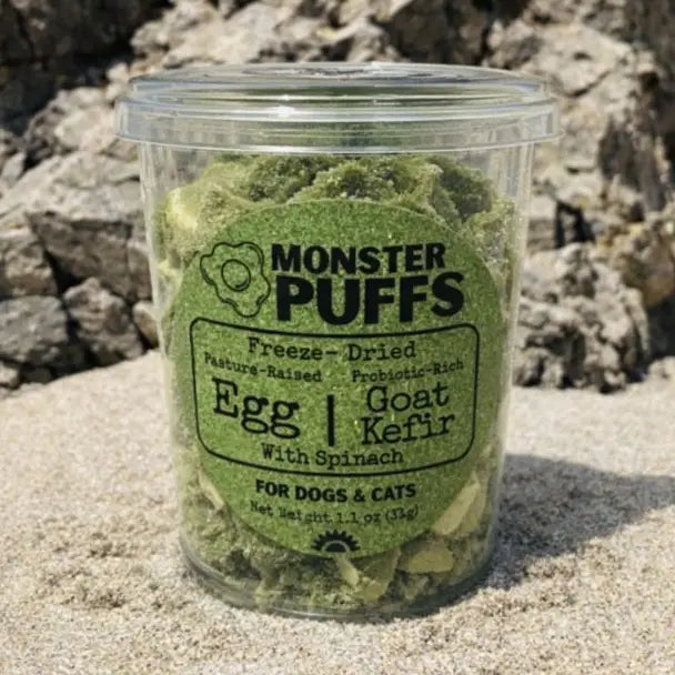 Freeze-Dried Organic Egg & Goat Kefir: Organic Spinach