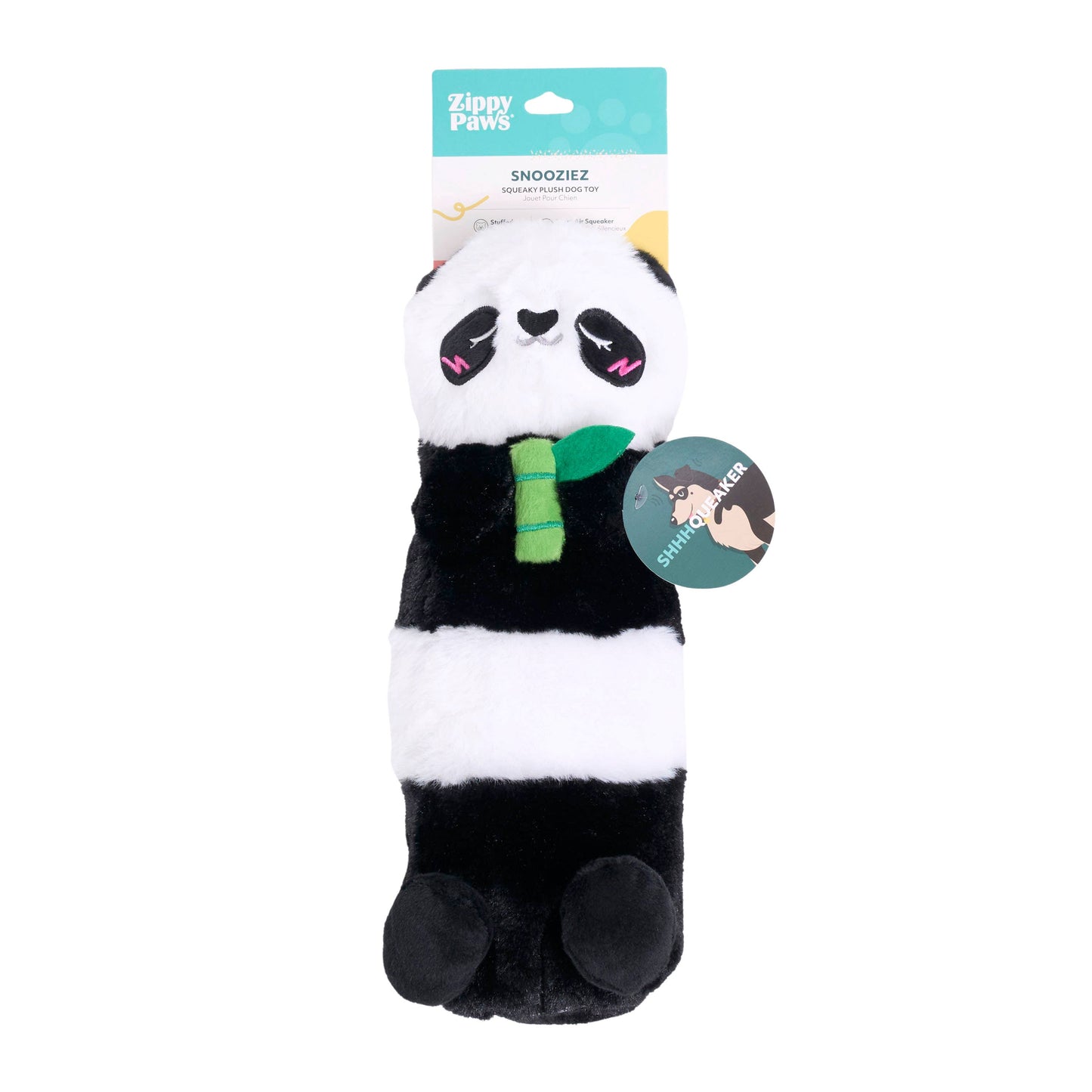 Snooziez with Shhhqueaker - Panda - Silent Dog Toy