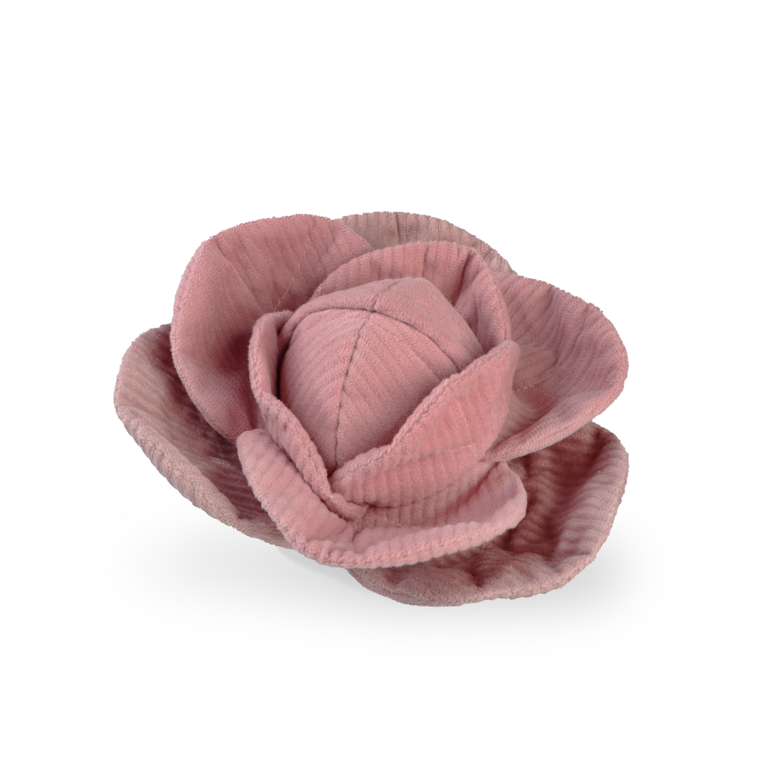 CABBAGE POP//ENRICHMENT DOG TOY: Red / Medium