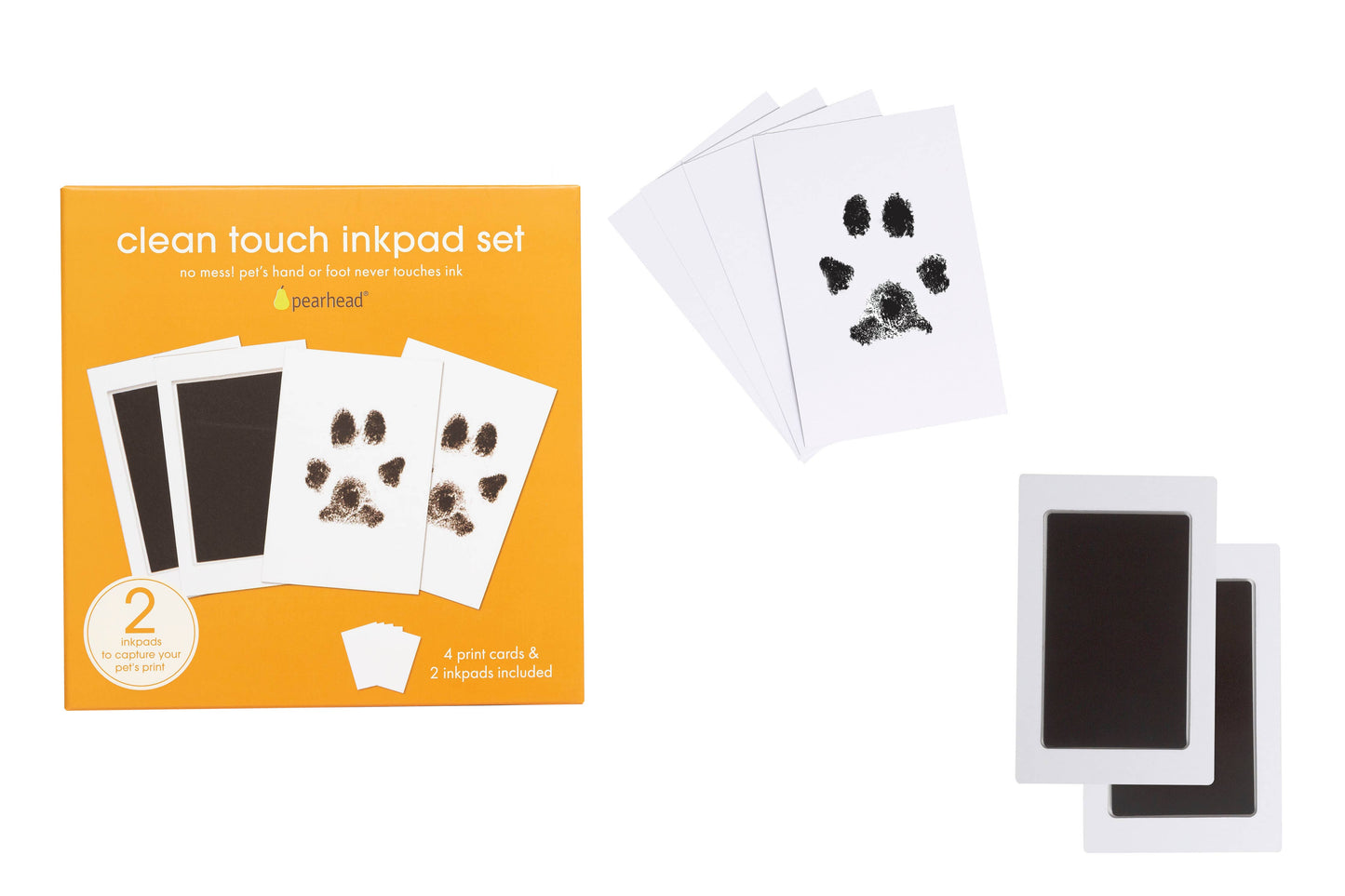 Pet Pawprint Clean-Touch Ink Pad, Black: One Pack