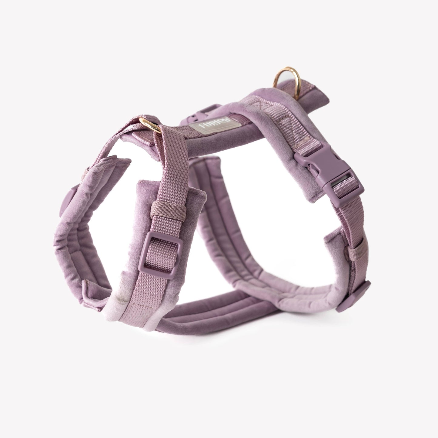 'Lilac - Velvet Dog Harness': LARGE