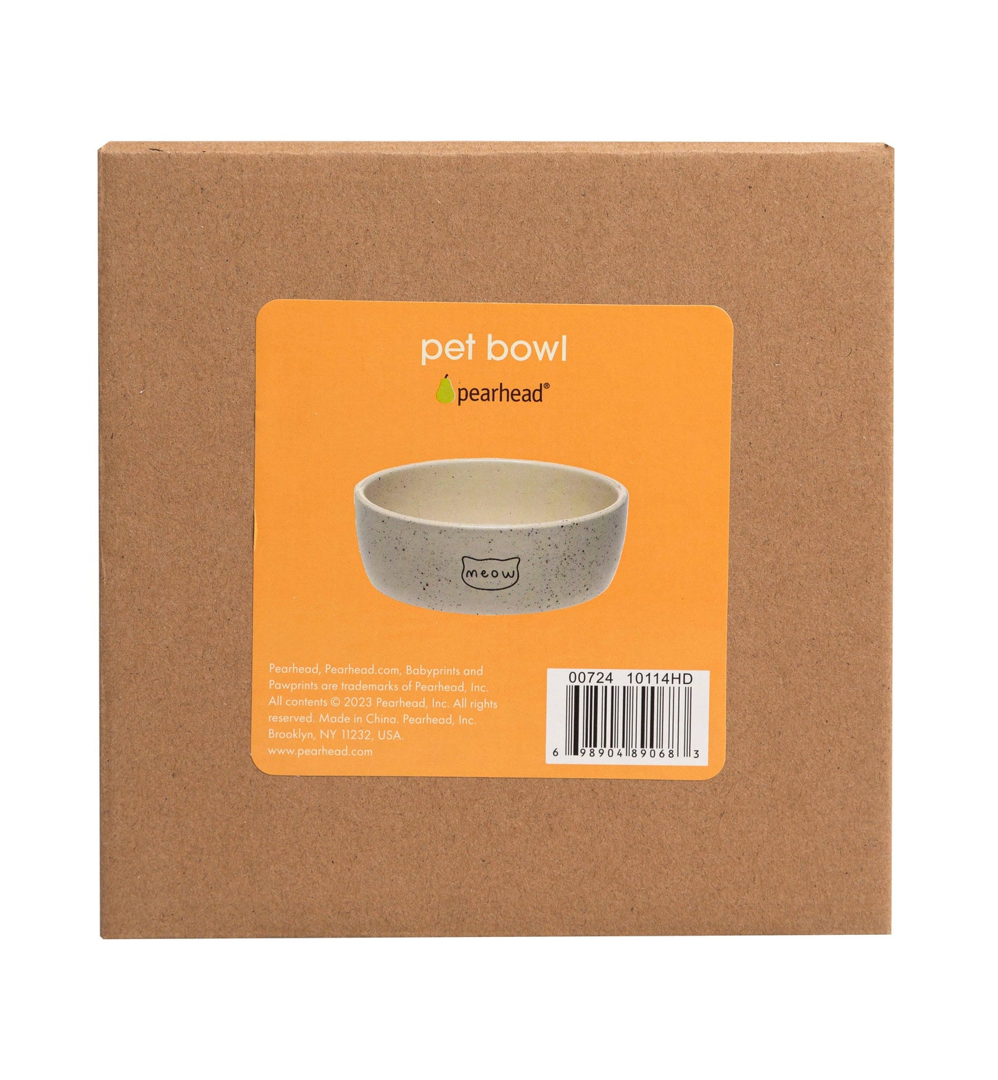 Speckled Cat Bowl, Water or Food Pet Dish, Small