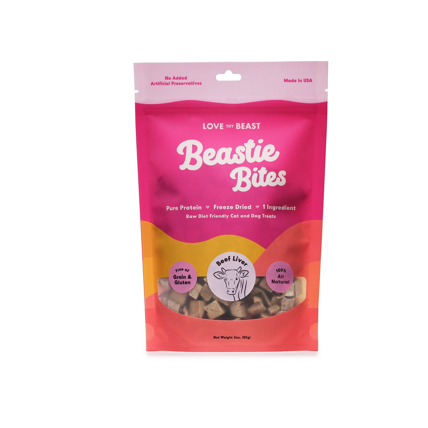 Freeze-Dried Beef Liver Dog & Cat Treat, 3-oz bag