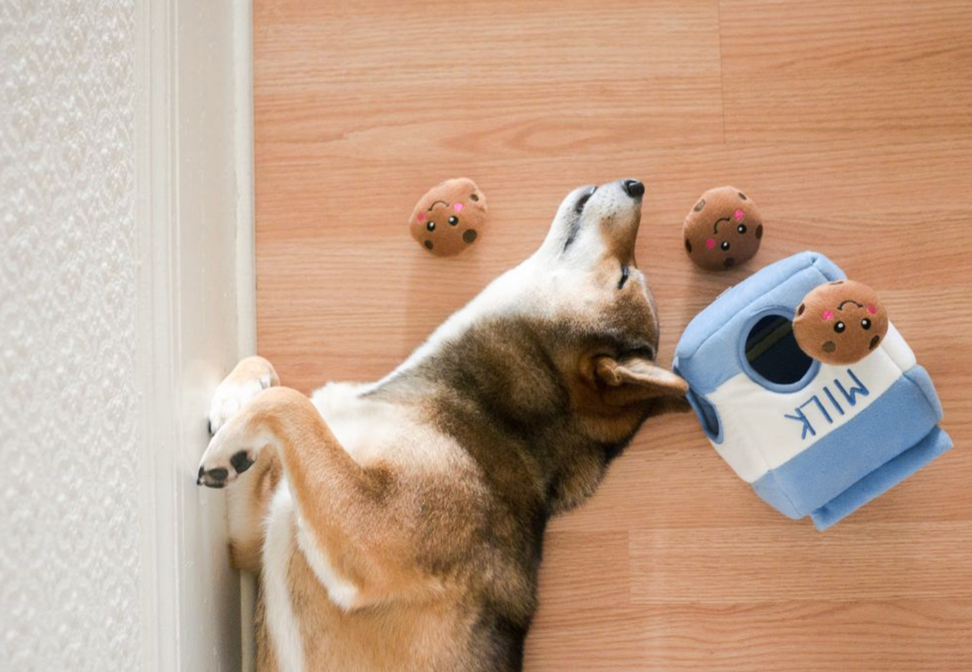 Zippy Burrow - Milk and Cookies - Dog Toy