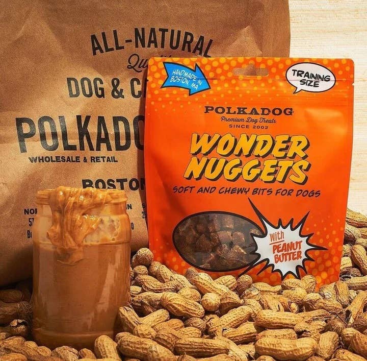 Polkadog Wonder Nuggets Peanut Butter Dog Treats 10oz