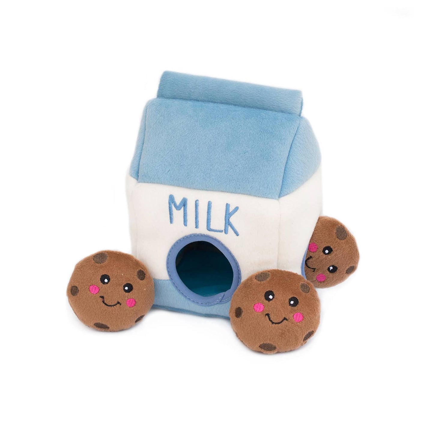 Zippy Burrow - Milk and Cookies - Dog Toy