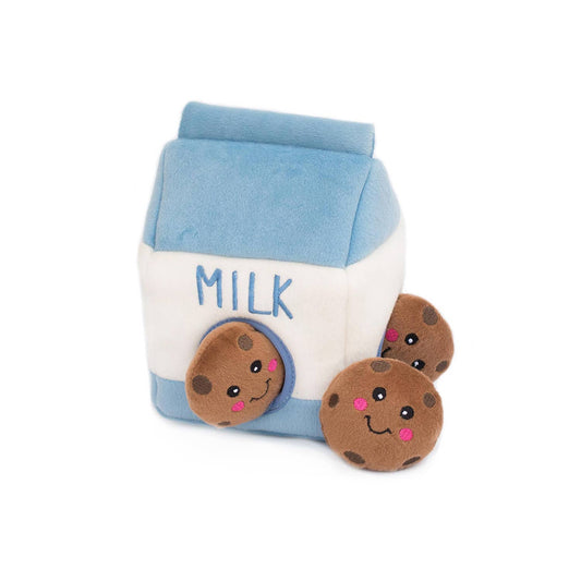 Zippy Burrow - Milk and Cookies - Dog Toy