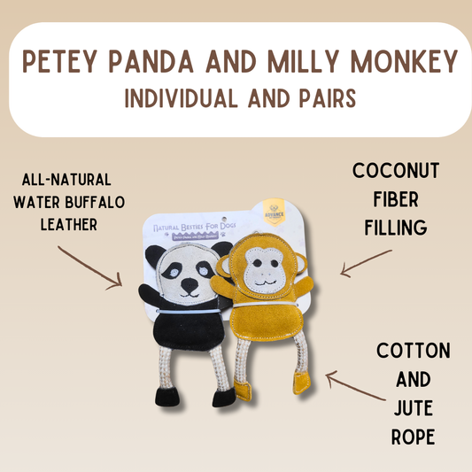 All-Natural Besties for Dogs. Six animal options!: Milly Monkey