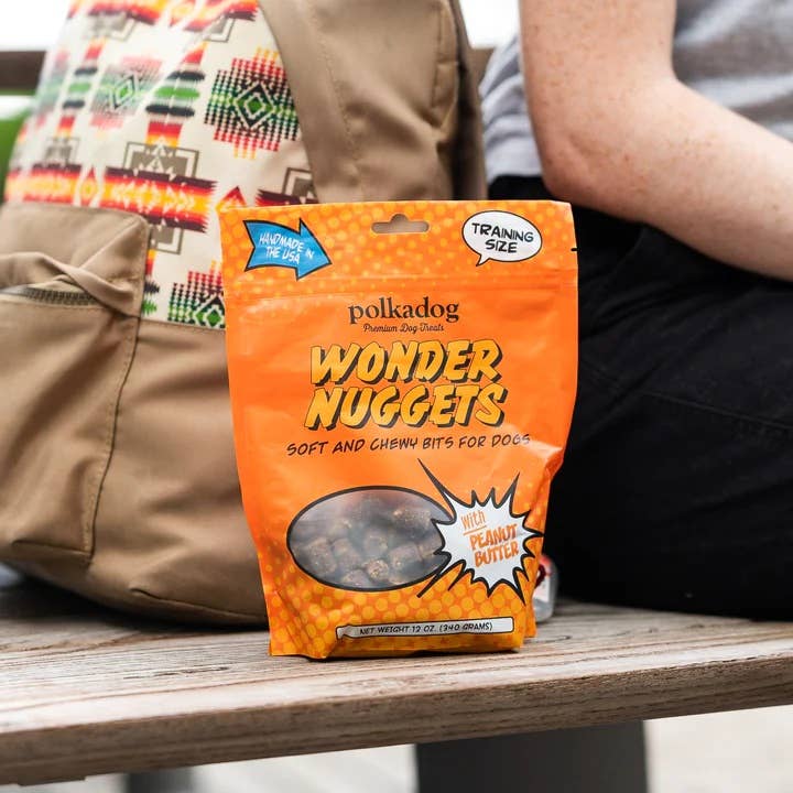 Polkadog Wonder Nuggets Peanut Butter Dog Treats 10oz