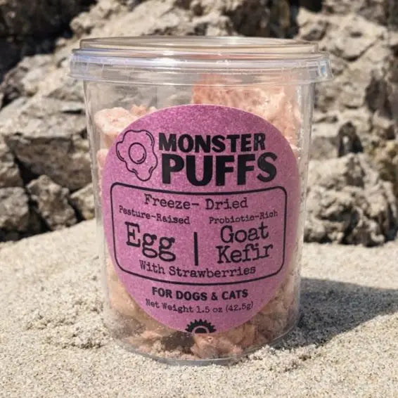 Freeze-Dried Organic Egg & Goat Kefir: Organic Strawberry