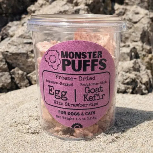 Freeze-Dried Organic Egg & Goat Kefir: Organic Strawberry