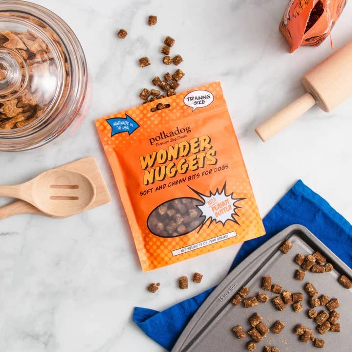 Polkadog Wonder Nuggets Peanut Butter Dog Treats 10oz