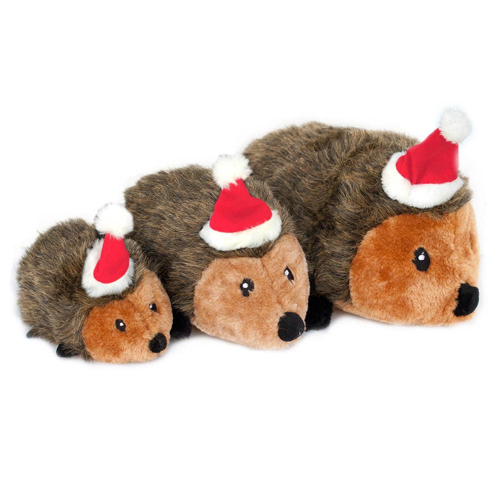 Holiday Hedgehog - Christmas Dog Toy: Large