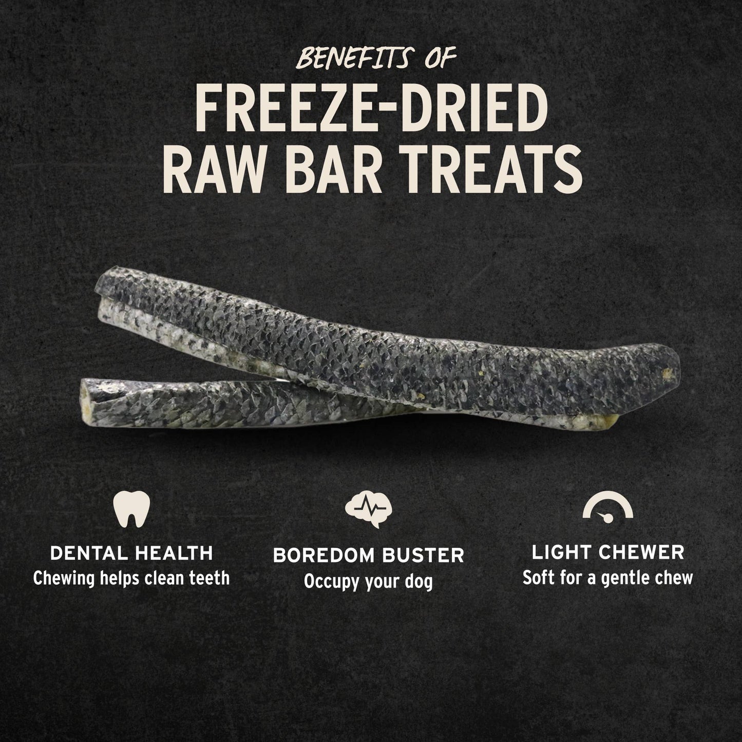 Vital Essentials® RAW BAR Freeze-Dried Raw Salmon Skin Treat