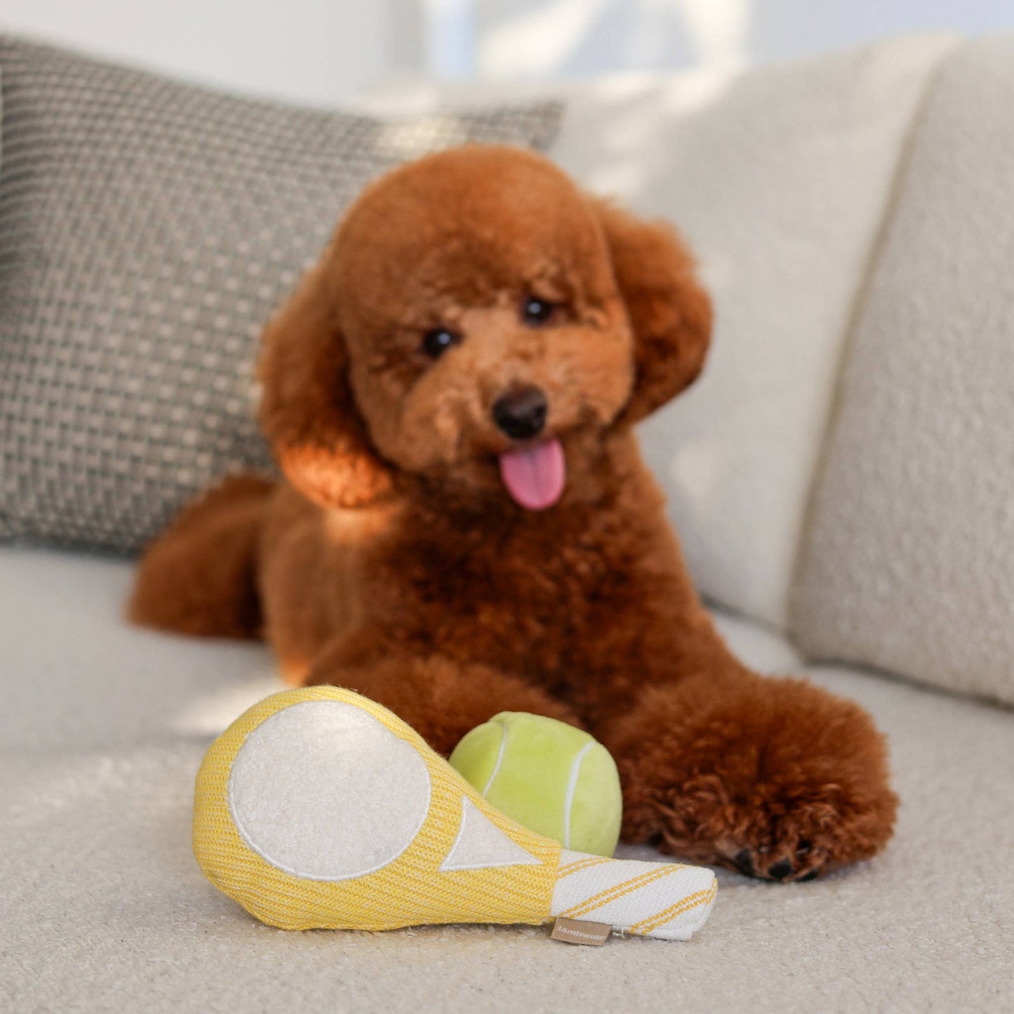 TENNIS POP // ENRICHMENT DOG TOY // Squeaky Ball Set