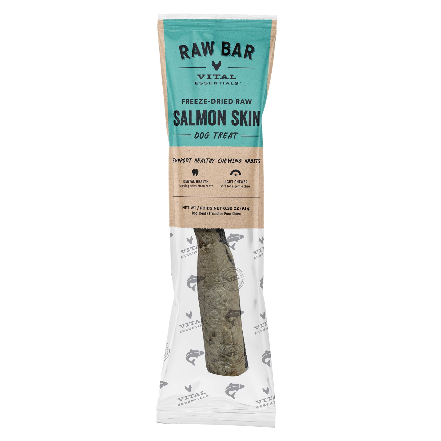 Vital Essentials® RAW BAR Freeze-Dried Raw Salmon Skin Treat