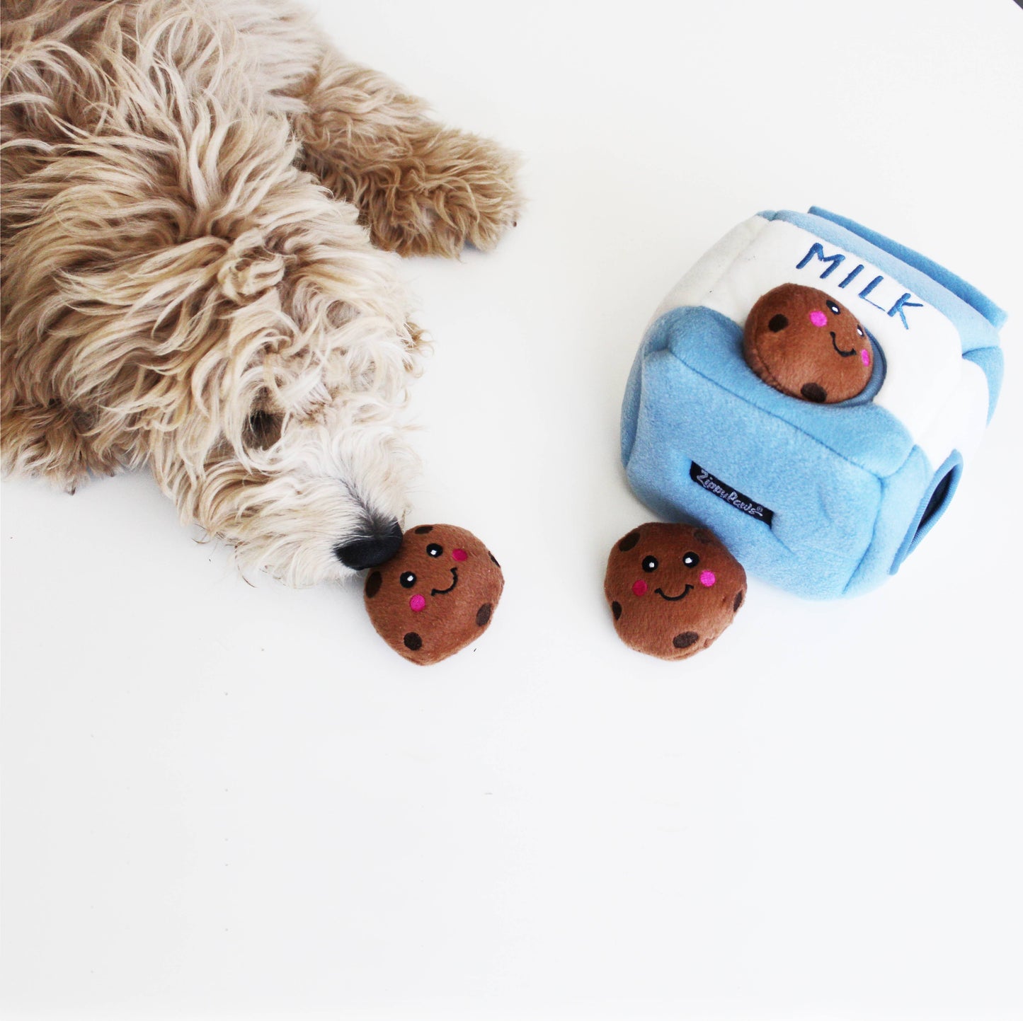 Zippy Burrow - Milk and Cookies - Dog Toy