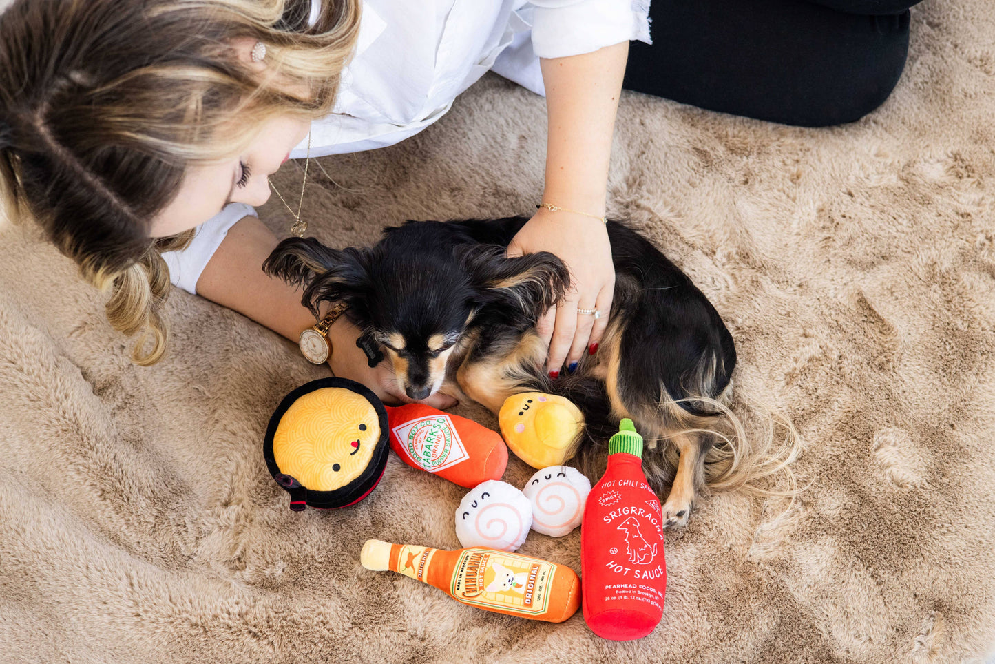 Dogkatsu Ramen Dog Toys, Set of 3
