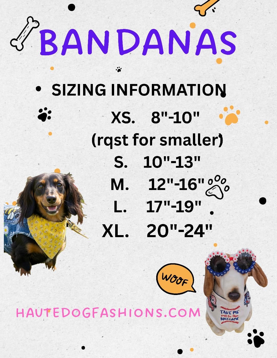 EVENT TICKET : DOGGY CRAFT DAY HOSTED BY HAUTE DOG FASHIONS