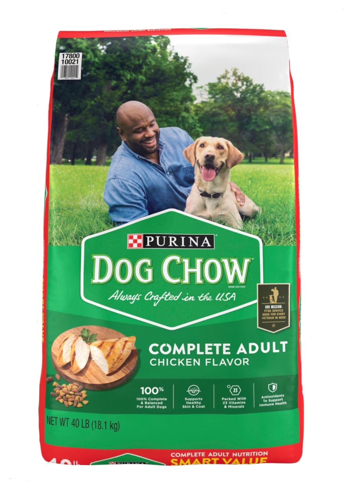 DOG CHOW complete adult with real chicken dry dog food 40-lb bag