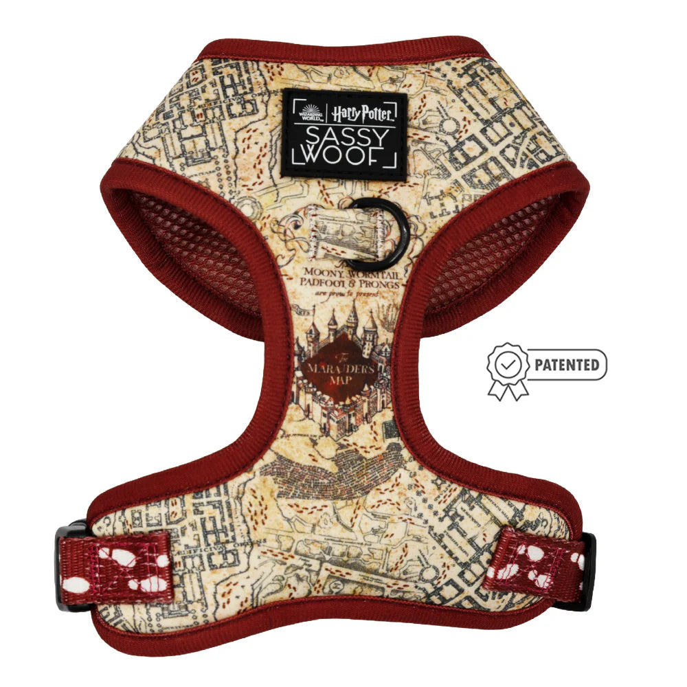 DOG ADJUSTABLE HARNESS - HARRY POTTER™ MARAUDER'S MAP™
