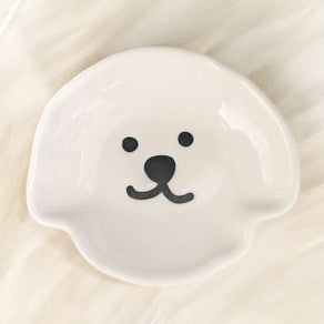 Dog Ceramic Saucer Dish