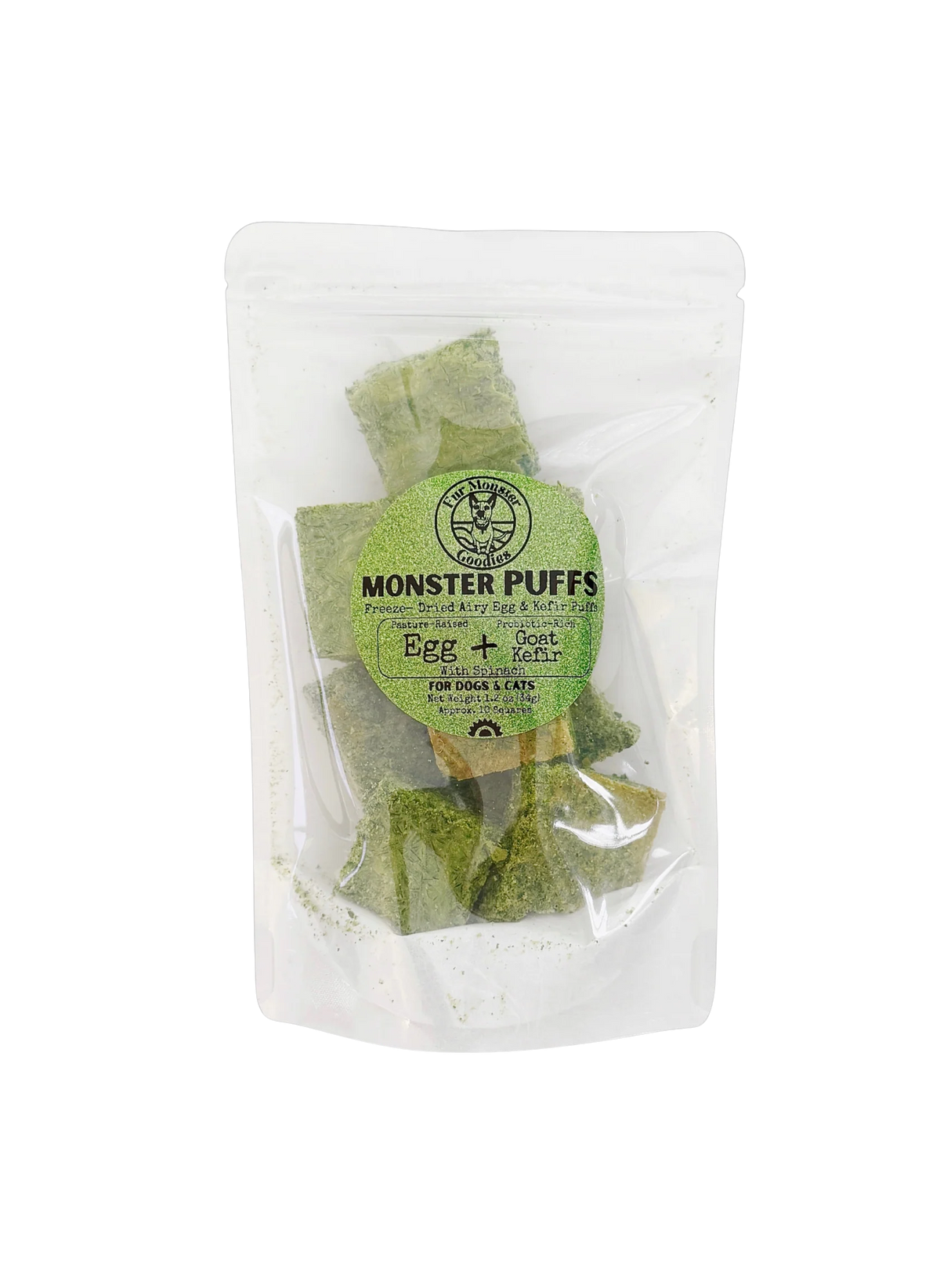 Freeze-Dried Organic Egg & Goat Kefir: Organic Spinach