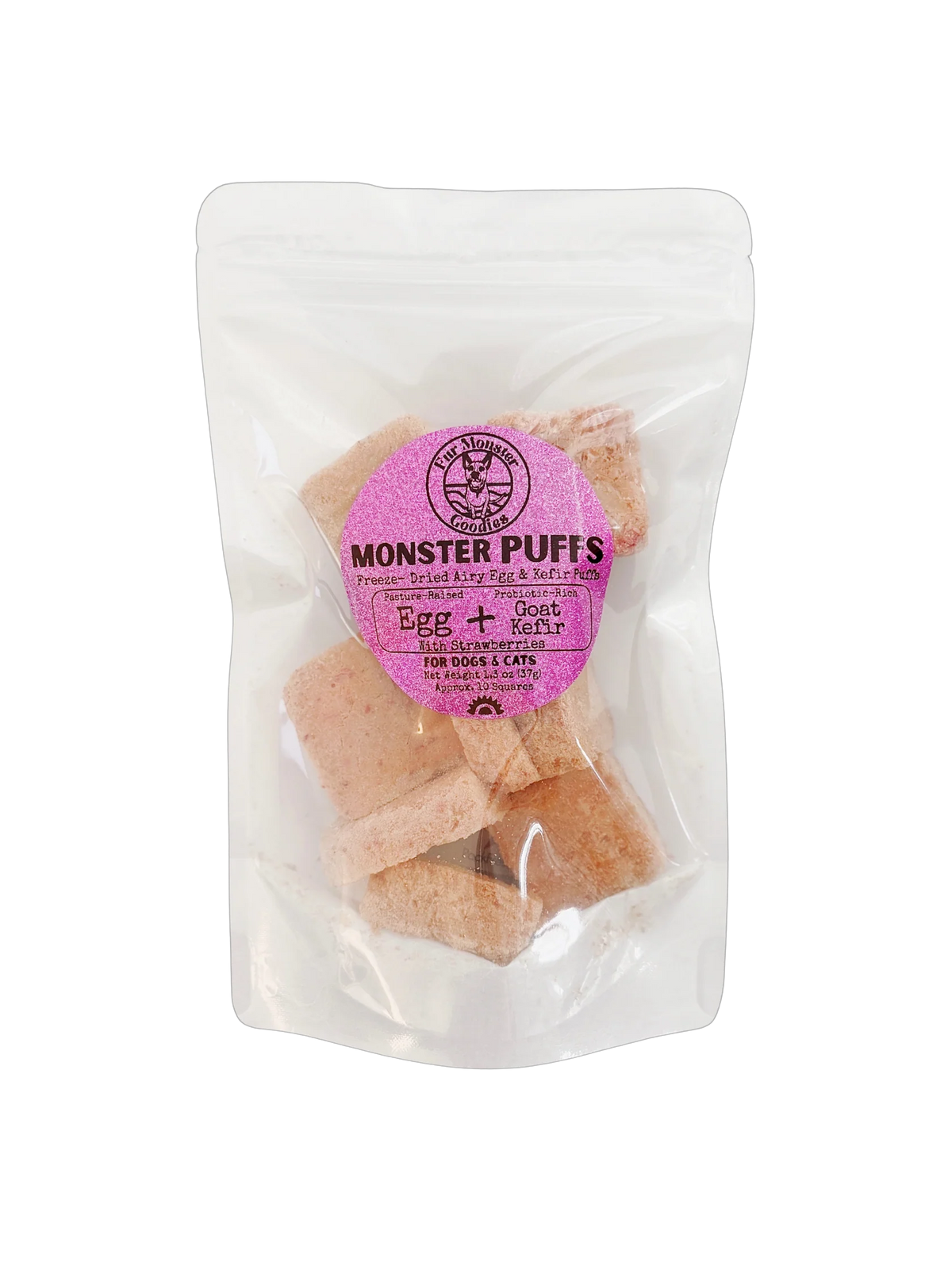 Freeze-Dried Organic Egg & Goat Kefir: Organic Strawberry