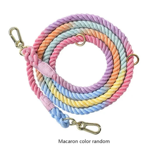 Dog Leash Braided Rope -Macaron