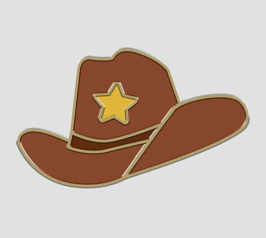 Moody Charm- Brown Cowboy Hat