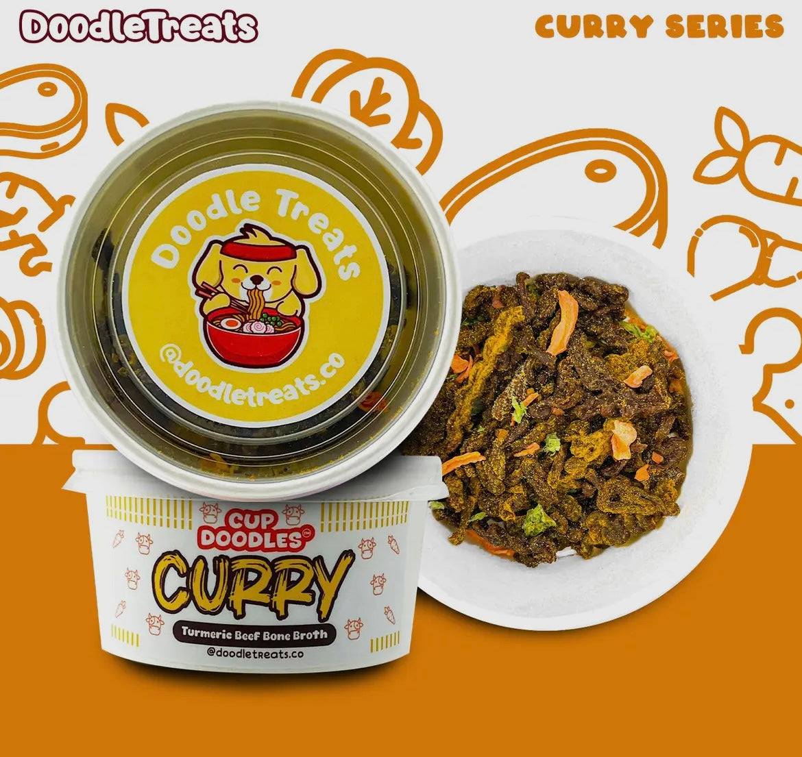 Doodle Treats- Cup Doodles- Curry