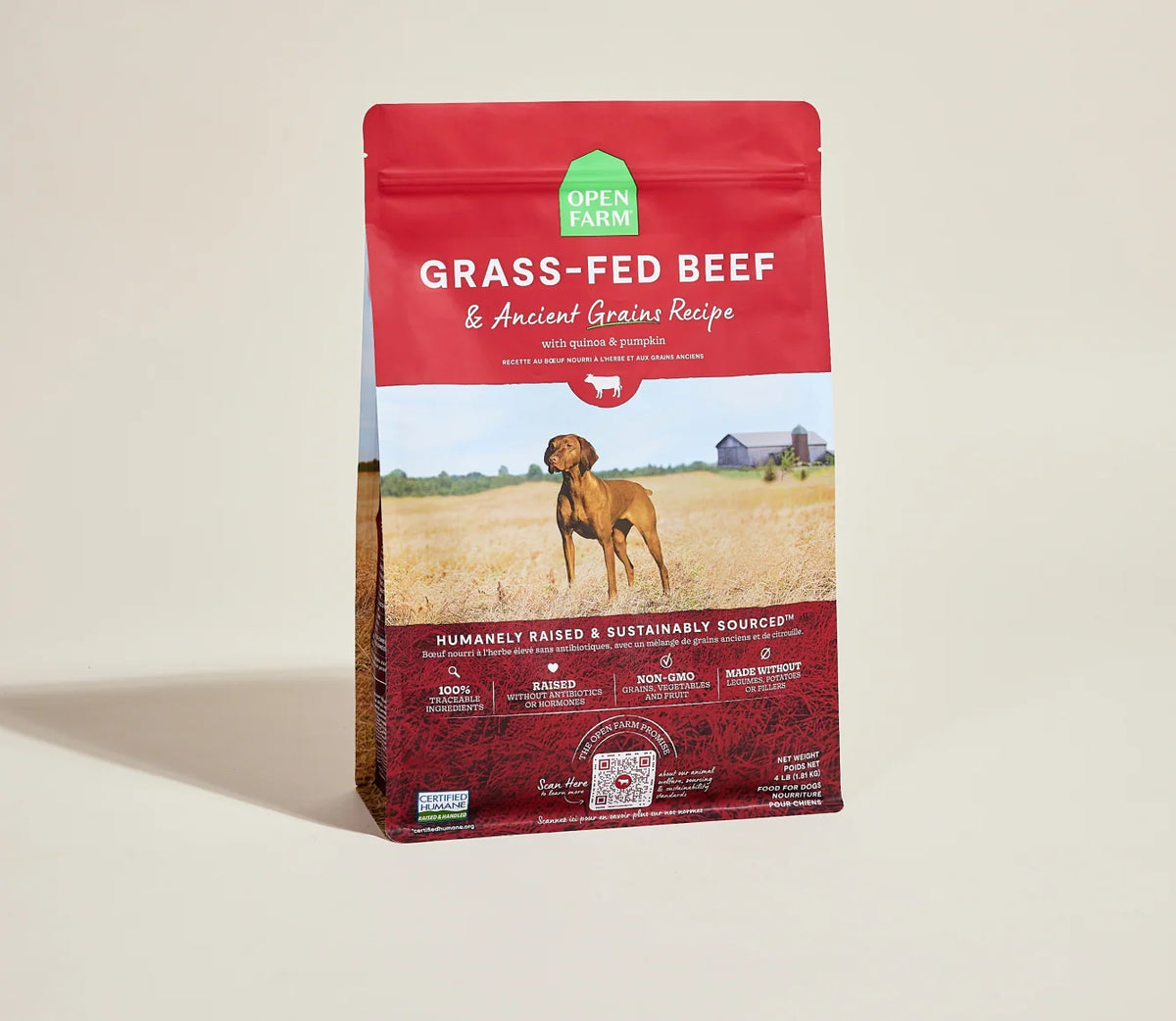 Open Farm - Dog Grass Beef Ancient Grain 22lb