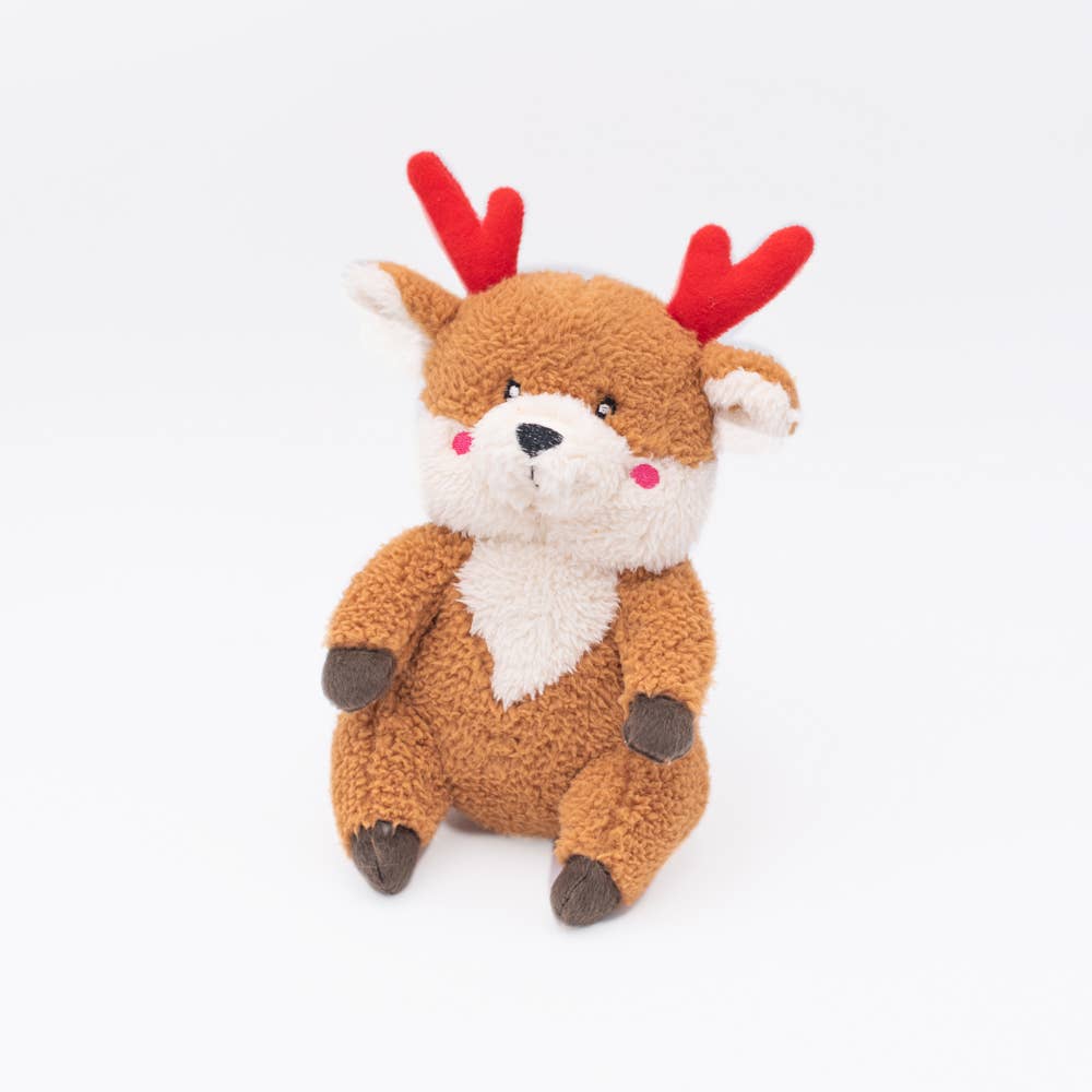 Holiday Cheeky Chumz - Reindeer - Christmas Dog Toy