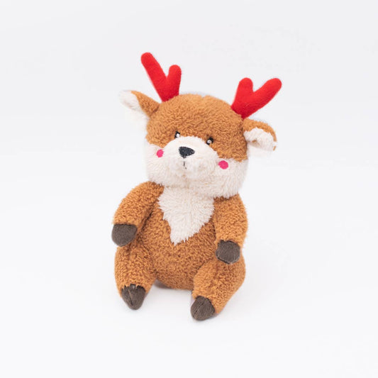 Holiday Cheeky Chumz - Reindeer - Christmas Dog Toy