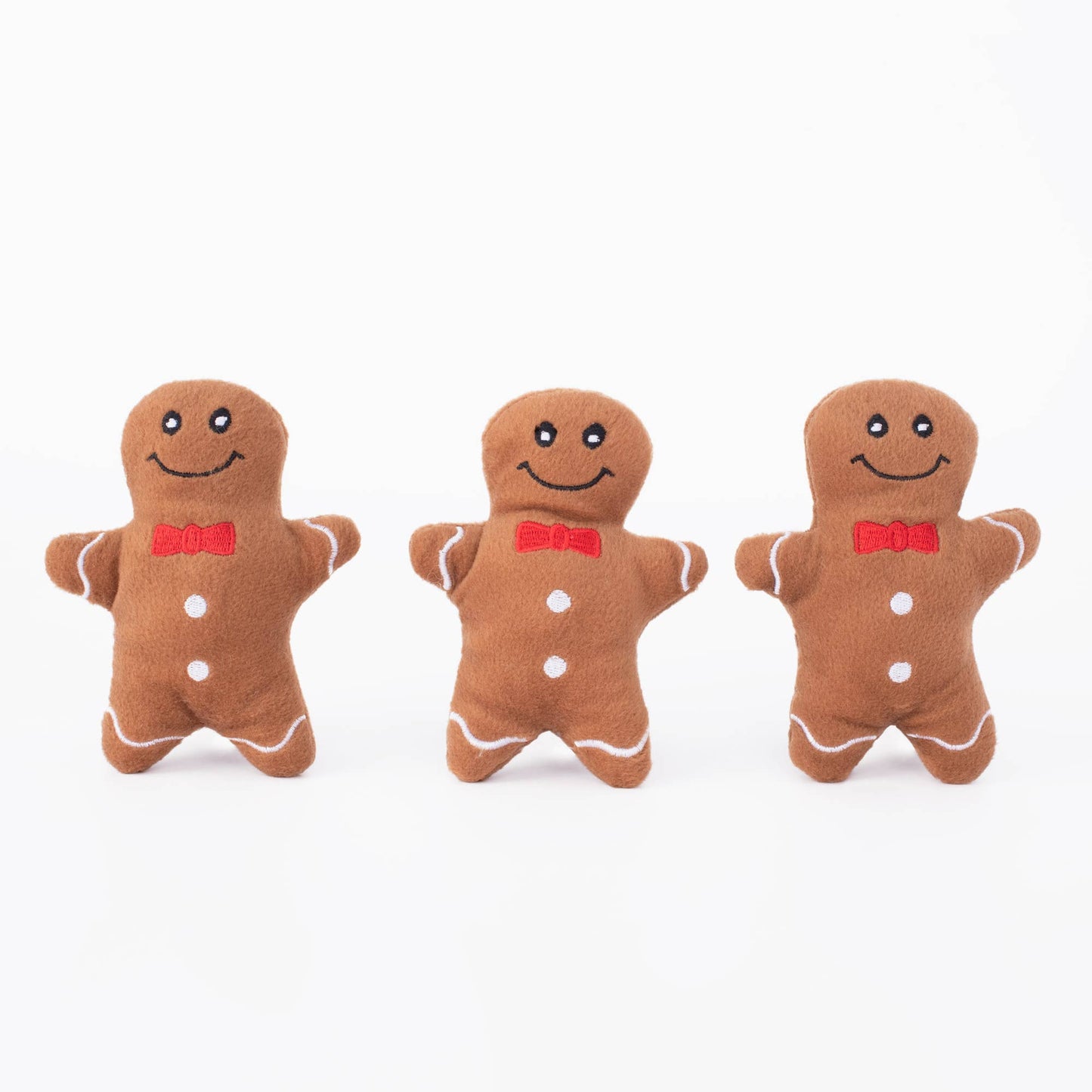 Christmas - Gingerbread Men (3-pack) - Holiday Dog Toy