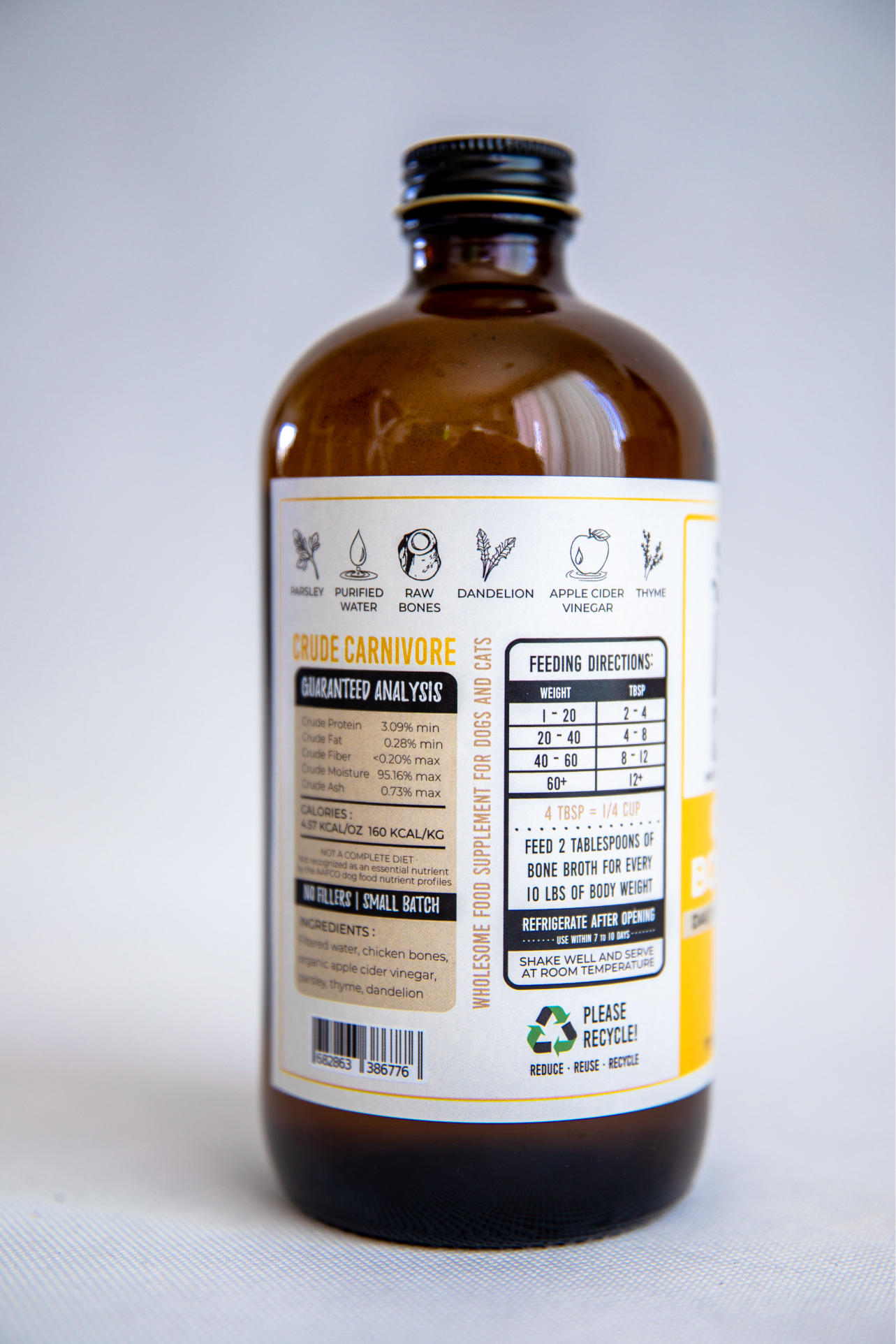 16oz Chicken Bone Broth- PICK UP ONLY