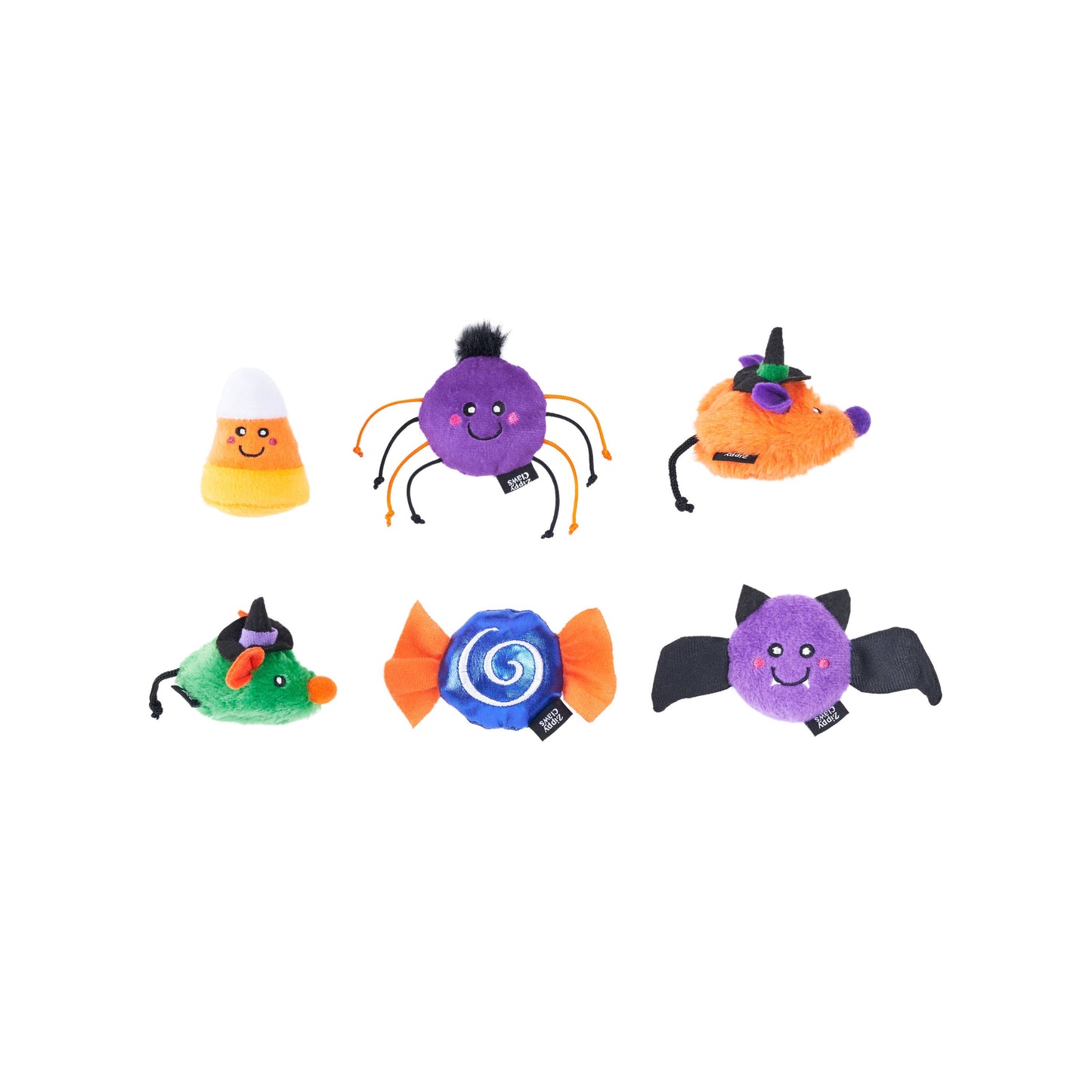ZippyClaws Halloween 6-Pack - Spooky Friends - Cat Toy
