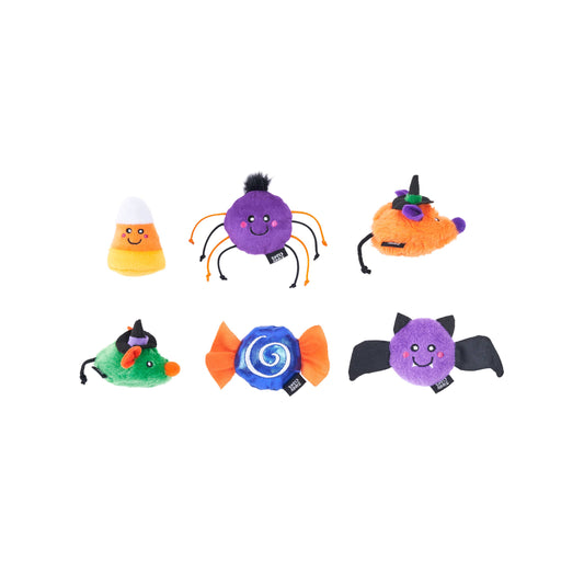 ZippyClaws Halloween 6-Pack - Spooky Friends - Cat Toy